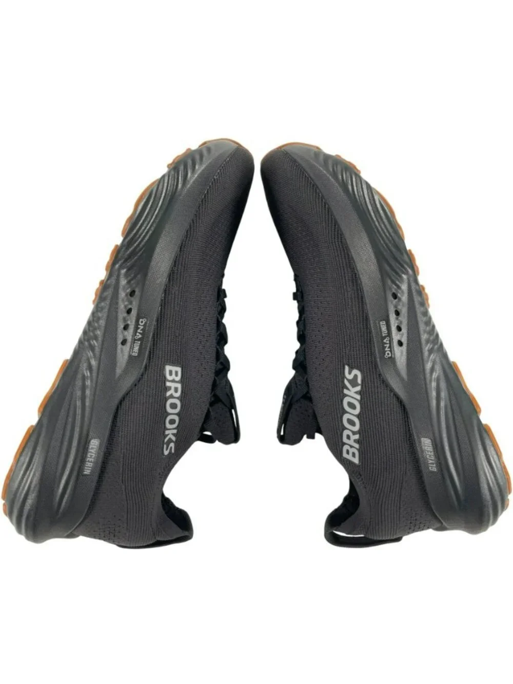 Brooks Glycerin StealthFit 22 Black Running Athletic Shoes Men's Sz 11.5 NEW